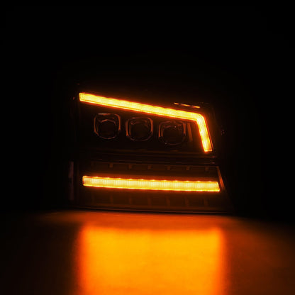 AlphaRex 03-06 Chevrolet Silverado/02-06 Avalanche (without body cladding) NOVA-Series LED Projector Headlights Black