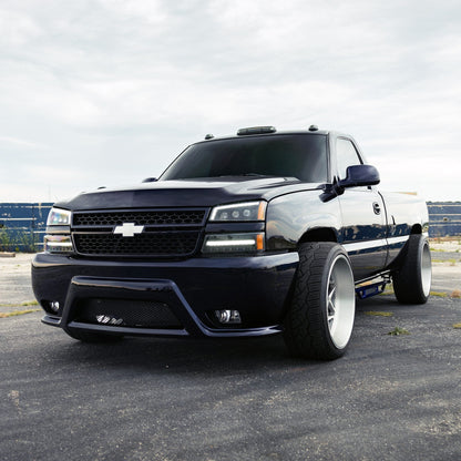 AlphaRex 03-06 Chevrolet Silverado/02-06 Avalanche (without body cladding) NOVA-Series LED Projector Headlights Chrome