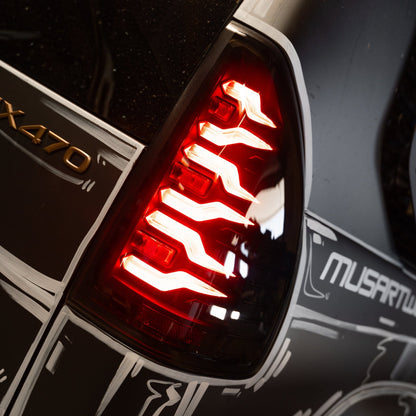 AlphaRex 14-21 Lexus GX470 Luxx-Series LED Tail Lights -Black