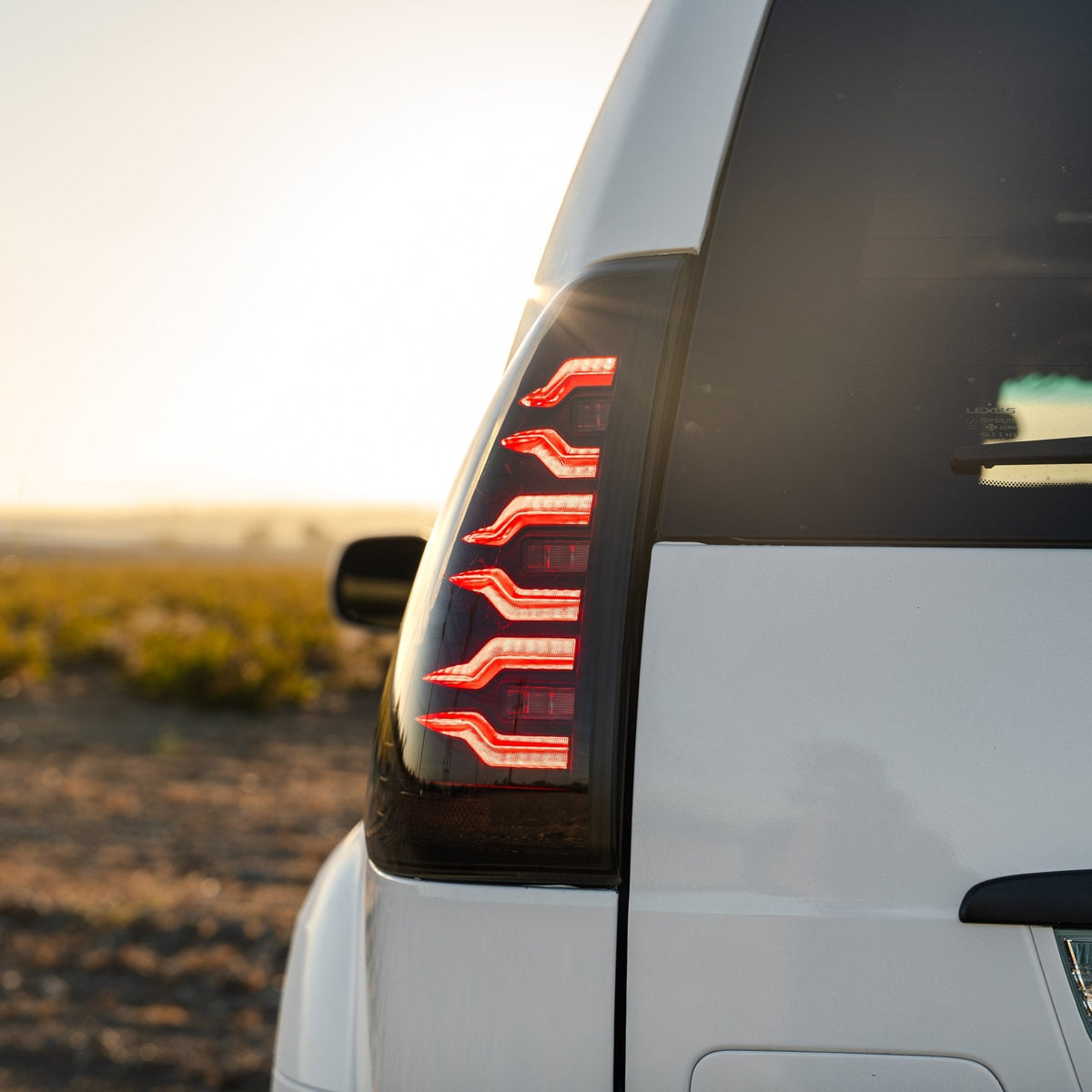 AlphaRex 14-21 Lexus GX470 Luxx-Series LED Tail Lights -Black