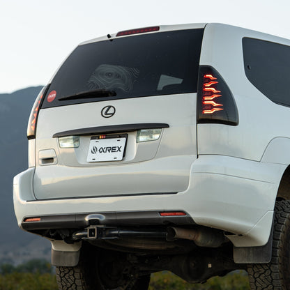 AlphaRex 14-21 Lexus GX470 Luxx-Series LED Tail Lights -Black