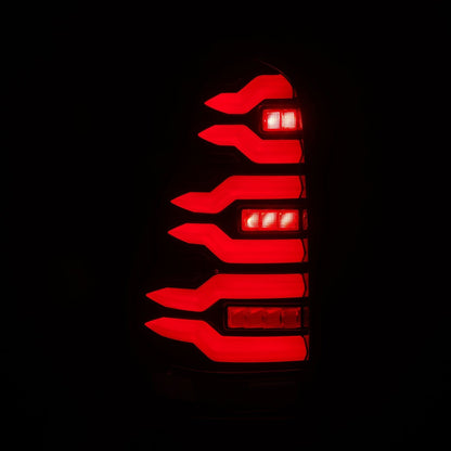 AlphaRex 03-09 Toyota 4Runner LUXX-Series LED Tail Lights Black Red