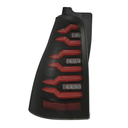 AlphaRex 03-09 Toyota 4Runner LUXX-Series LED Tail Lights Black Red