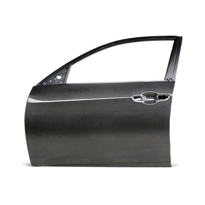 Seibon OE Style Gloss Carbon Fiber Front Doors | Honda Civic (17) (DD17HDCVR-F)