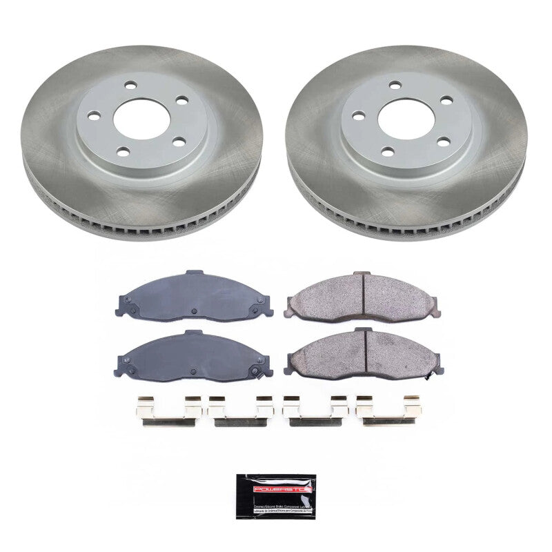 PowerStop 98-02 Pontiac Firebird Front Semi-Coated Rotor Kit (SC1547)