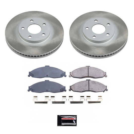 PowerStop 98-02 Pontiac Firebird Front Semi-Coated Rotor Kit (SC1547)