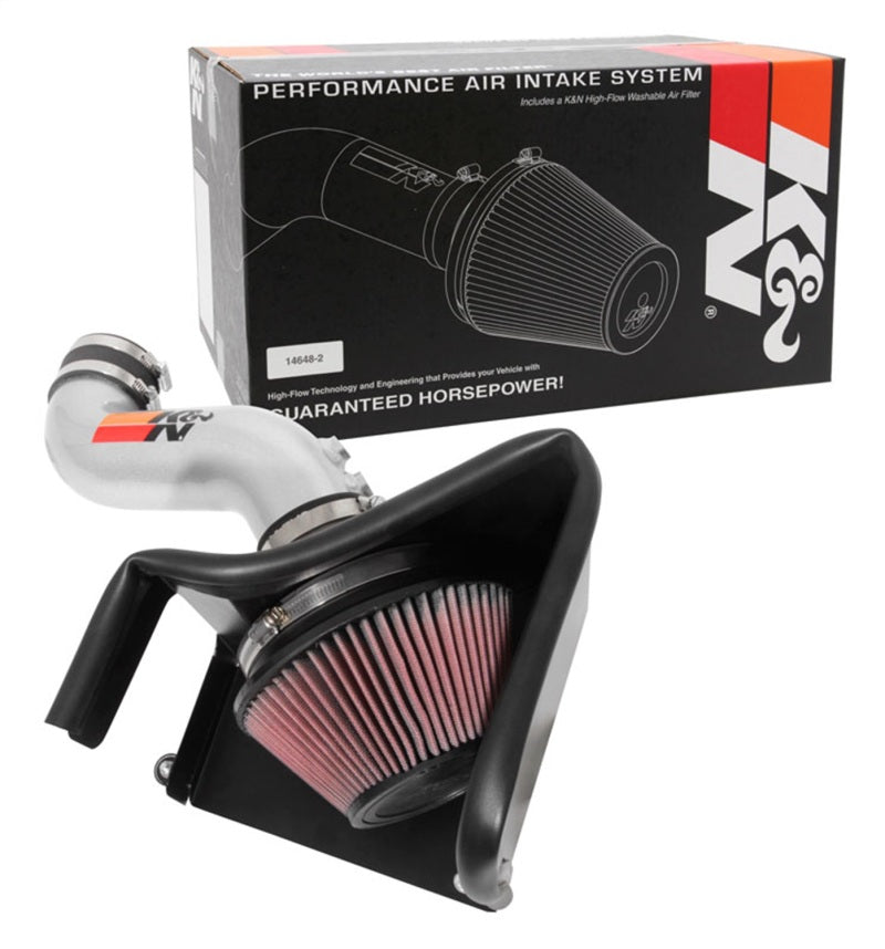 K&N 15-18 Hyundai Sonata L4-2.4L F/I Silver Typhoon Short Ram Intake | Hyundai Sonata (15-18) (69-5321TS)