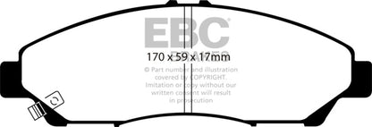 EBC Brakes ED91801 Truck/SUV Extra Duty Brake Pads for MDX Pilot Ridgeline