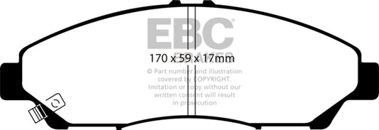 EBC Brakes ED91801 Truck/SUV Extra Duty Brake Pads for MDX Pilot Ridgeline