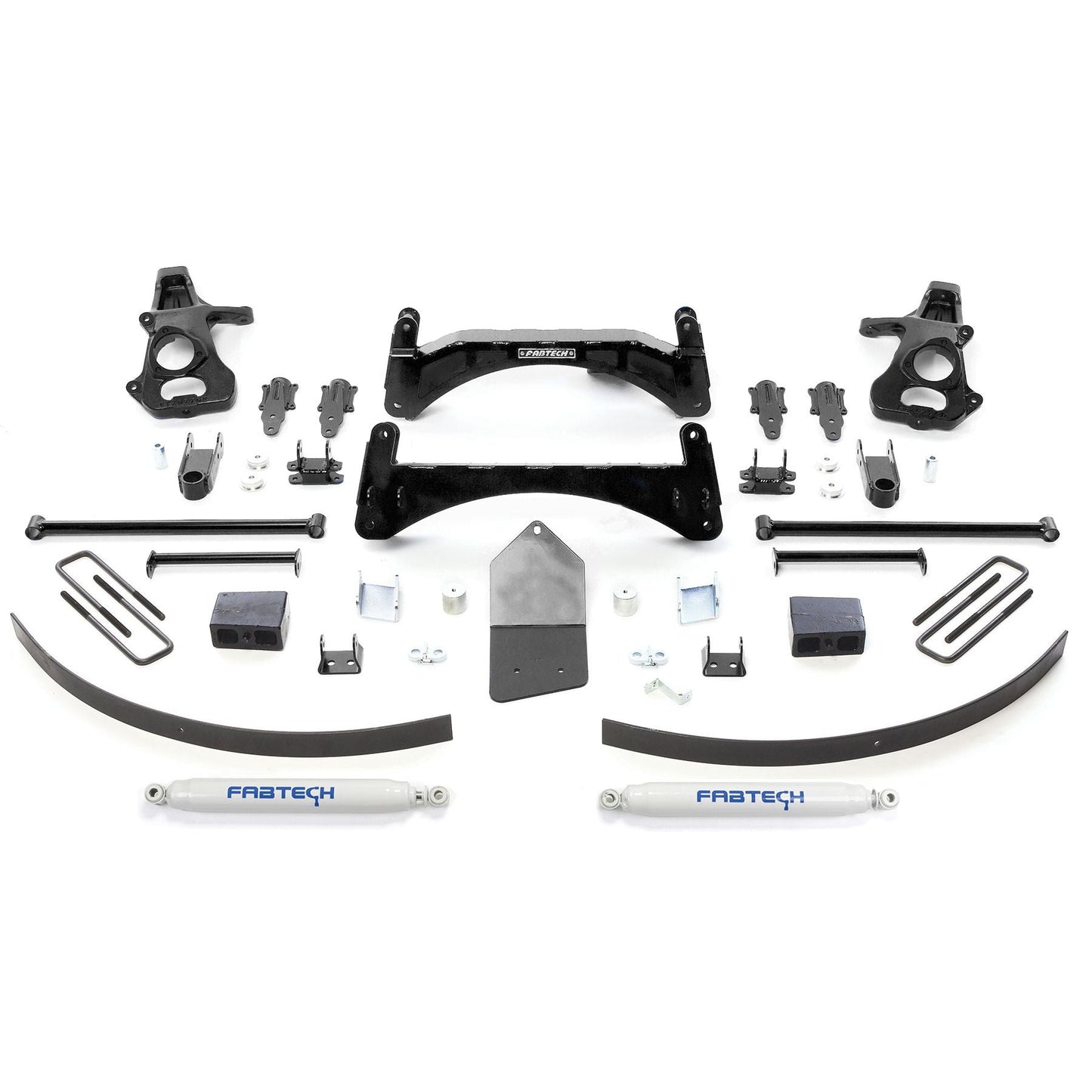Fabtech 6in Basic Suspension System w/ Performance Shocks | GM C1500 Pickup (07-13) 2WD w/o Autoride (K1027)