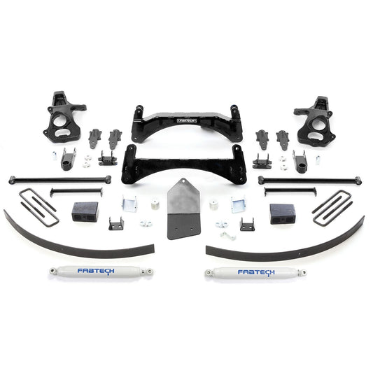 Fabtech 6in Basic Suspension System w/ Performance Shocks | GM C1500 Pickup (07-13) 2WD w/o Autoride (K1027)
