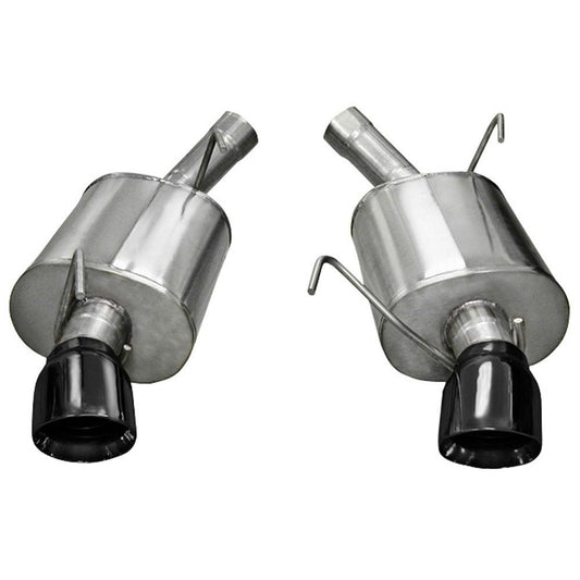 Corsa 2005-2010 Ford Mustang Shelby GT500 5.4L V8 Black Sport Axle-Back Exhaust-WheelFlip