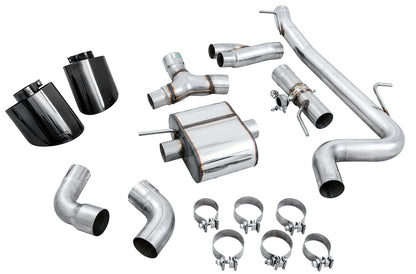 AWE Tuning AWE SwitchPath Exhaust for Audi MK3 TT RS - Diamond Black RS-style Tips - 3025-33032