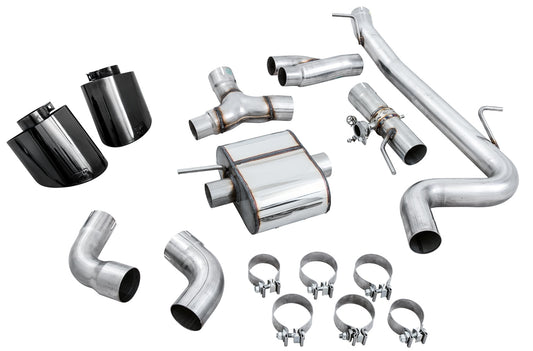 AWE Tuning AWE SwitchPath Exhaust for Audi MK3 TT RS - Diamond Black RS-style Tips - 3025-33032