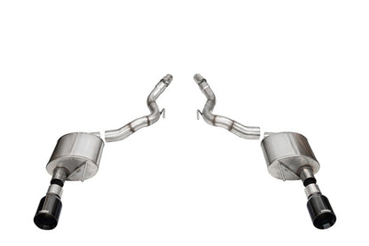 CORSA Sport, Touring / 3.0 in Axle-Back 4.5 in Tips | Mustang GT (21273BLK)