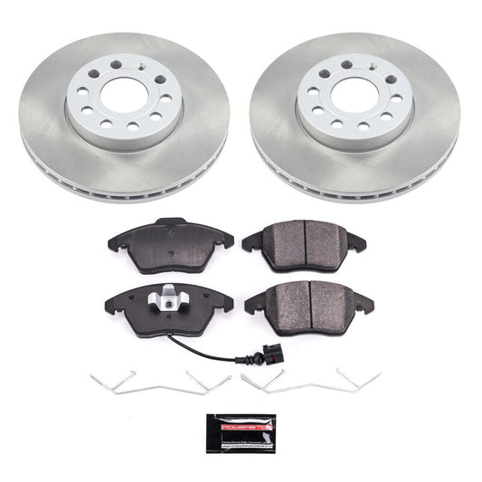 PowerStop 06-09 Volkswagen Rabbit Front Semi-Coated Rotor Kit (SC4623)