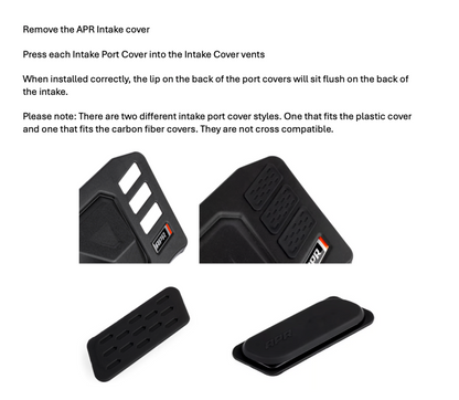 APR Plastic Intake Vent Cover Set | Audi A3 Quattro (22-26) (CI100052-E)