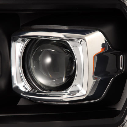 AlphaRex 04-08 Ford F150 / 06-08 Lincoln Mark LT LUXX-Series LED Projector Headlights Black