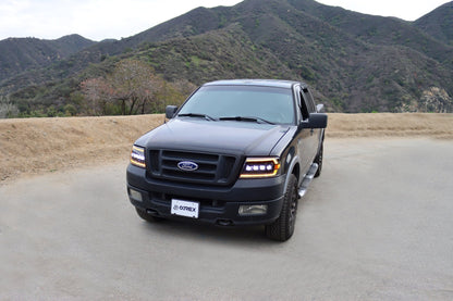 AlphaRex 04-08 Ford F150 / 06-08 Lincoln Mark LT NOVA-Series LED Projector Headlights Alpha-Black