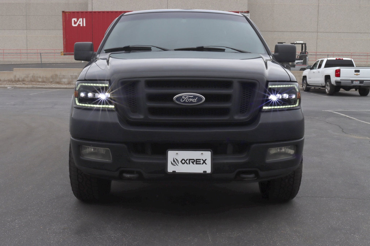 AlphaRex 04-08 Ford F150 / 06-08 Lincoln Mark LT NOVA-Series LED Projector Headlights Black