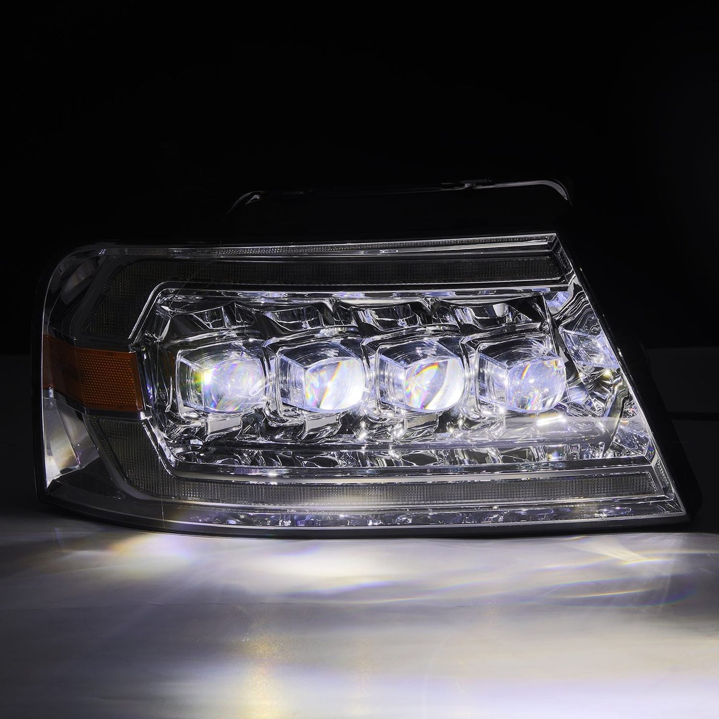 AlphaRex 04-08 Ford F150 / 06-08 Lincoln Mark LT NOVA-Series LED Projector Headlights Chrome