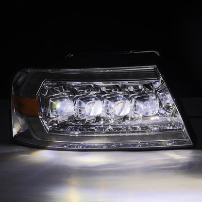 AlphaRex 04-08 Ford F150 / 06-08 Lincoln Mark LT NOVA-Series LED Projector Headlights Chrome