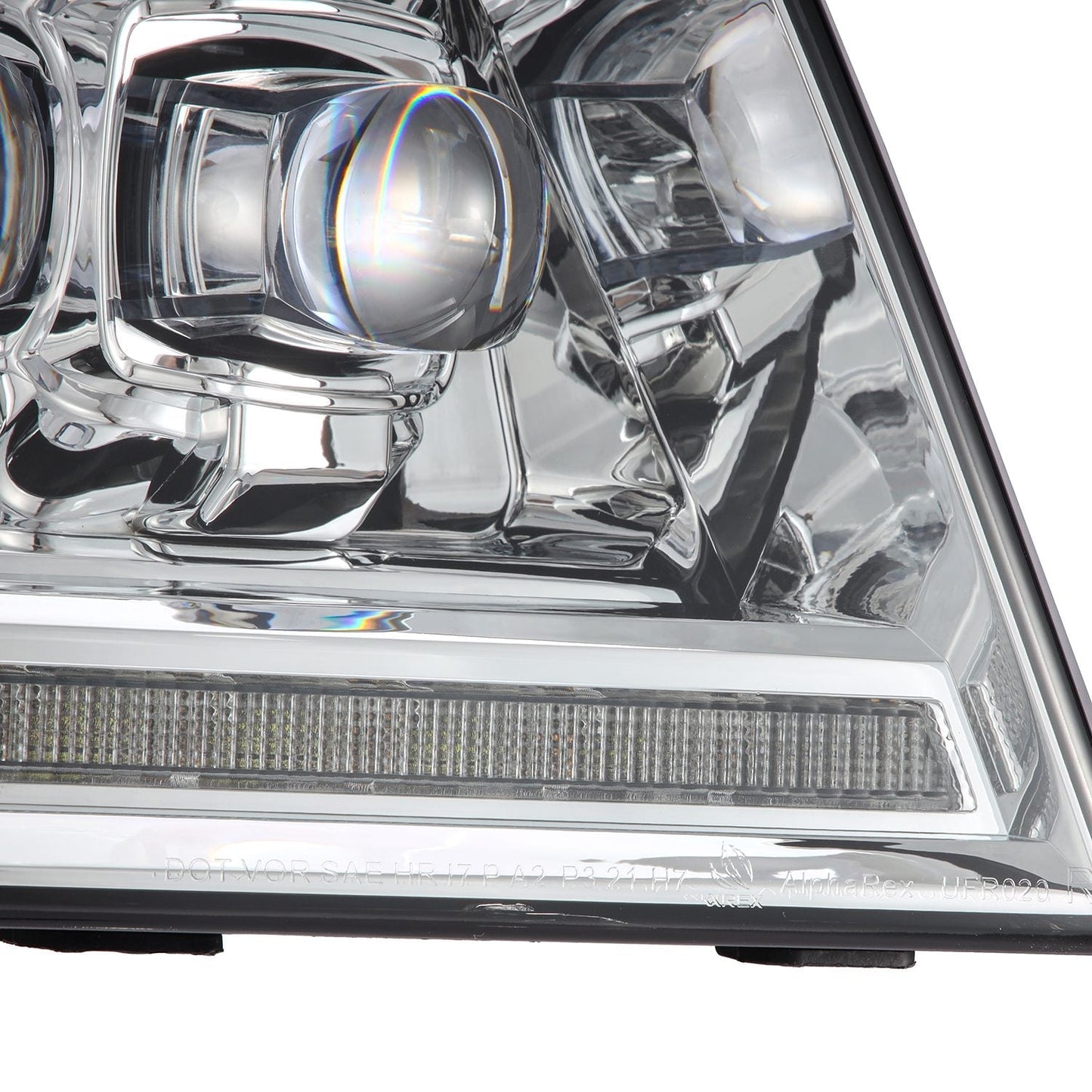 AlphaRex 04-08 Ford F150 / 06-08 Lincoln Mark LT NOVA-Series LED Projector Headlights Chrome
