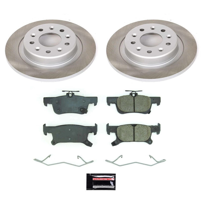 PowerStop 17-18 Buick Envision Rear Semi-Coated Rotor Kit (SC8624)