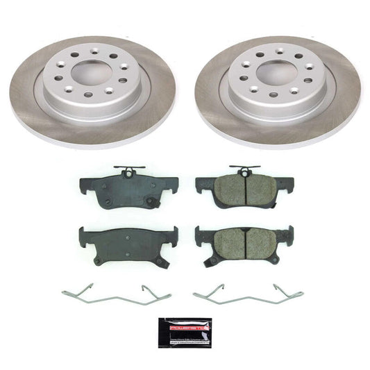 PowerStop 17-18 Buick Envision Rear Semi-Coated Rotor Kit (SC8624)