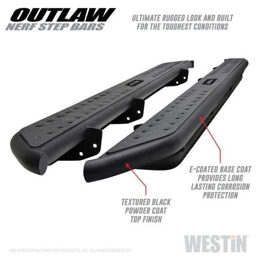 Westin 58-53565 Outlaw Nerf Step Bar For 2011-2018 Ram 1500 Crew Cab Pickup