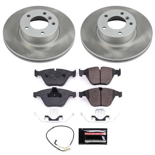 PowerStop 2008 BMW 328xi Front Semi-Coated Rotor Kit (SC4678)