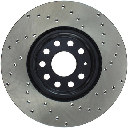 Stoptech 128.33098R Sport Cross-Drilled Disc Brake Rotors For Volkswagen Jetta