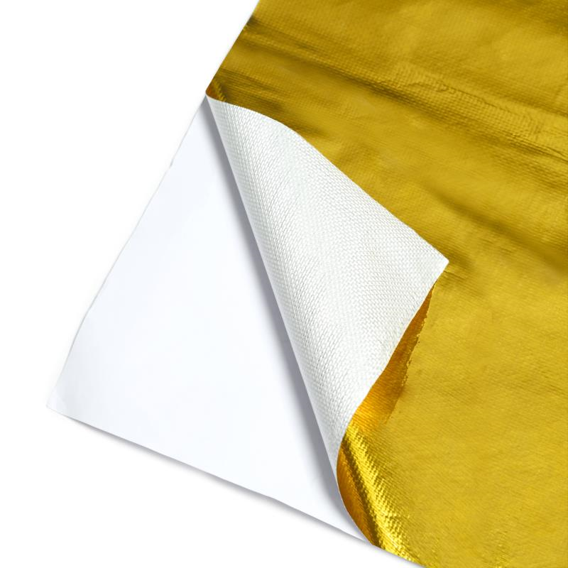 Mishimoto Gold Reflective Barrier w/ Adhesive Backing 12 inches x 24 inches-WheelFlip