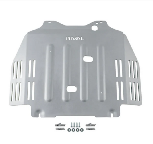 Rival 2021-2025 Toyota Tundra  Aluminum Transmission Catalytic Converter Skid Plate