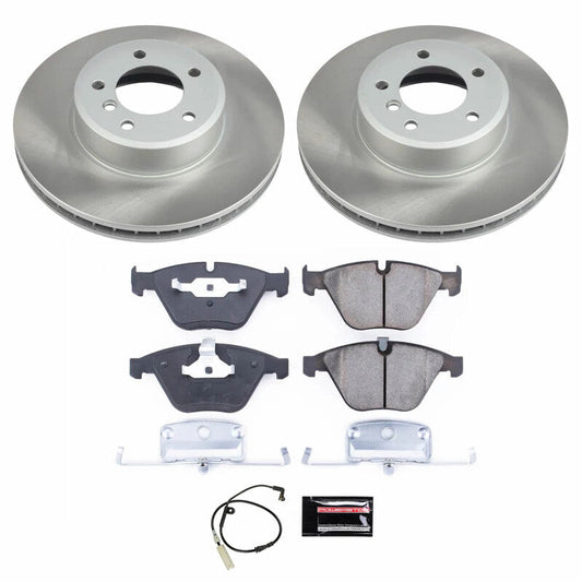 PowerStop 2008 BMW 535xi Front Semi-Coated Rotor Kit (SC2110)
