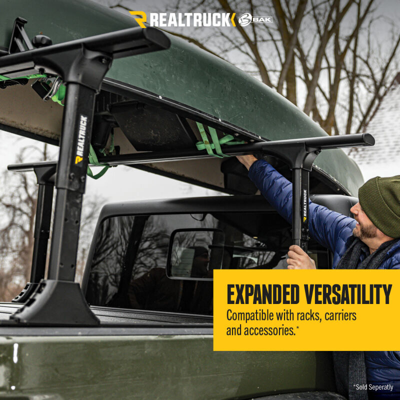 BAK 449701TS BAKFlip MX4 TS Hard Folding Tonneau Cover for 20-25 Jeep Gladiator