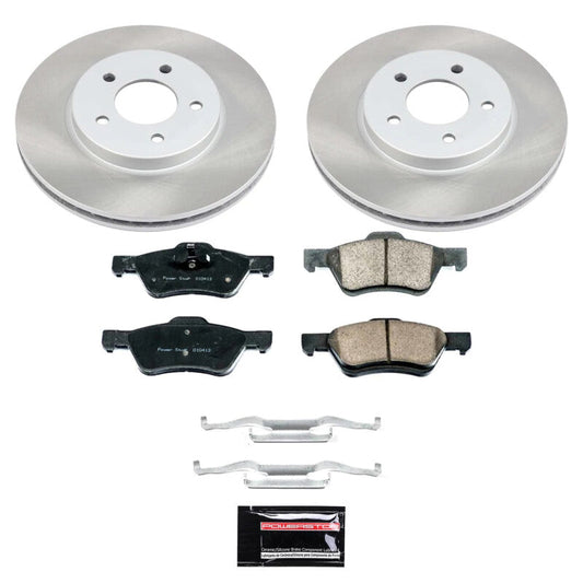 PowerStop 10-11 Mercury Mariner Front Semi-Coated Rotor Kit (SC5572)
