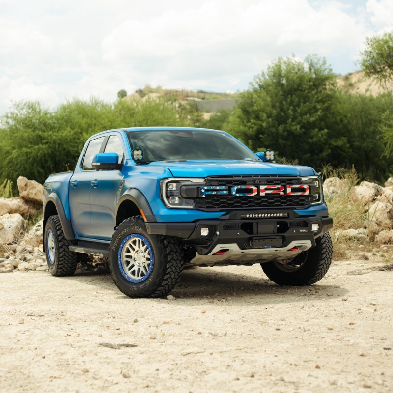 Rival 2D.1813.1.US Aluminum Bumper w/Winch Mount & Recovery Points For Ford Ranger Raptor