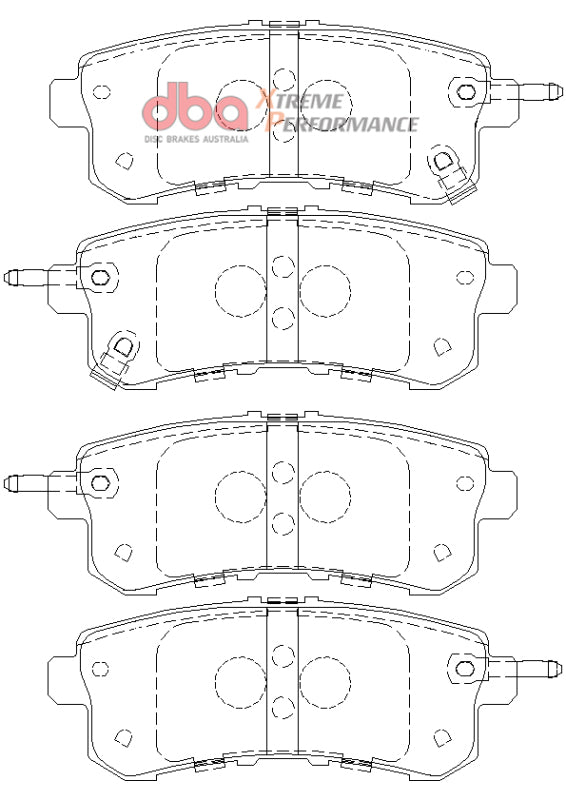 DBA XP Performance Rear Brake Pads | Infiniti QX56 (11-13) (DB2244XP)