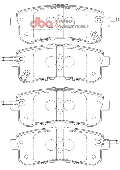 DBA XP Performance Rear Brake Pads | Infiniti QX56 (11-13) (DB2244XP)