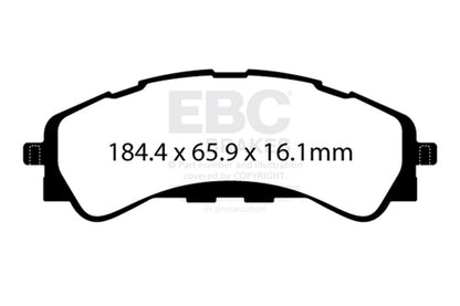 EBC Brakes ED93107 Truck/SUV Extra Duty Brake Pads for 19-24 Bronco Ranger