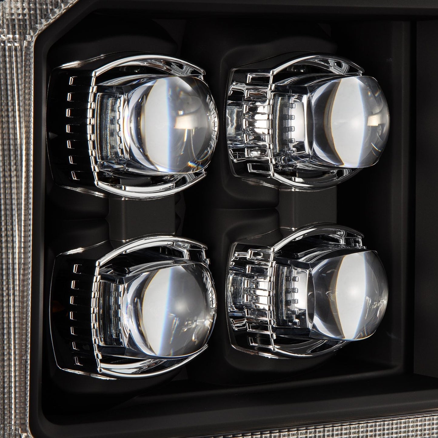 AlphaRex 05-07 Ford Super Duty/Excursion NOVA-Series LED Projector Headlights Black