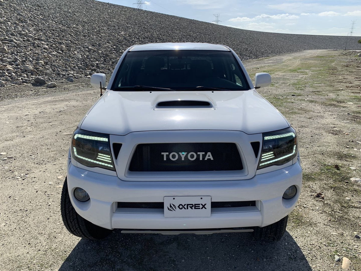 AlphaRex 05-11 Toyota Tacoma LUXX LED Projector Headlights Plank Style Chrome w/Activation Light/DRL