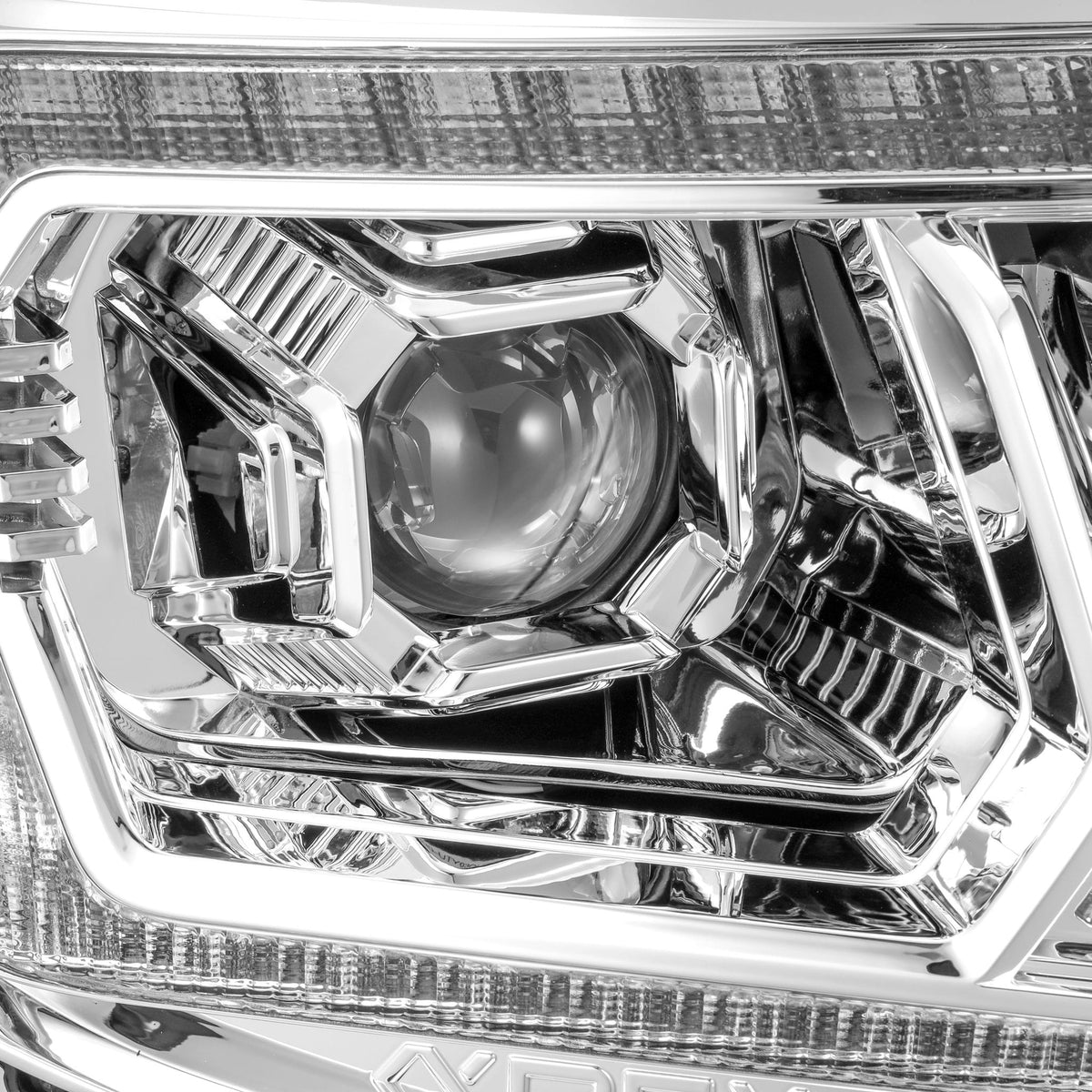 AlphaRex 05-11 Toyota Tacoma LUXX LED Projector Headlights Plank Style Chrome w/Activation Light/DRL