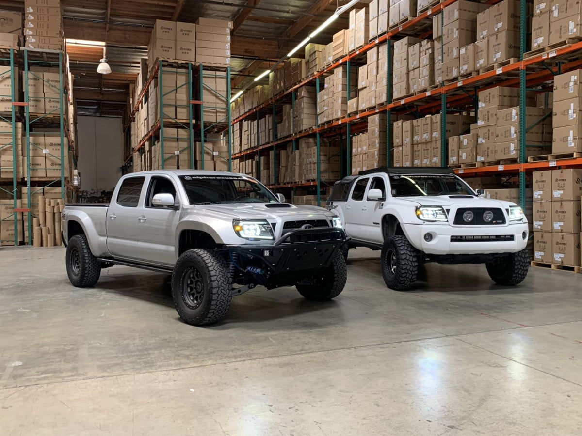 AlphaRex 05-11 Toyota Tacoma NOVA LED Projector Headlights Plank Style Chrome w/Activation Light/DRL