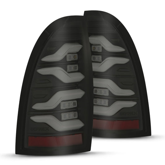 AlphaRex 05-15 Toyota Tacoma LUXX-Series LED Tail Lights Black