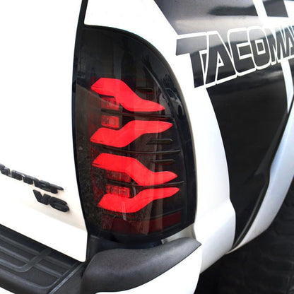 AlphaRex 05-15 Toyota Tacoma LUXX-Series LED Tail Lights Black