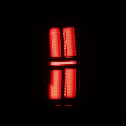 AlphaRex 05-15 Toyota Tacoma NOVA-Series Prismatic LED Tail Lights Alpha-Black