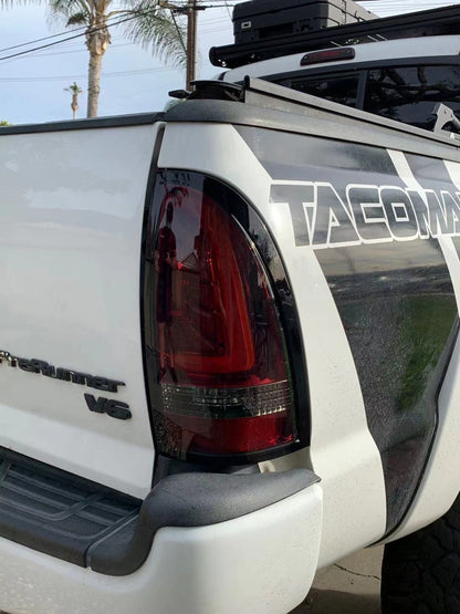 AlphaRex 05-15 Toyota Tacoma PRO-Series LED Tail Lights Red Smoke