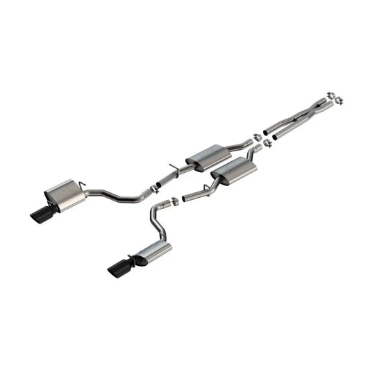 Borla ATAK Cat-Back Exhaust System (Black Tips): Dodge Charger 3.6L V6 2019 - 2023